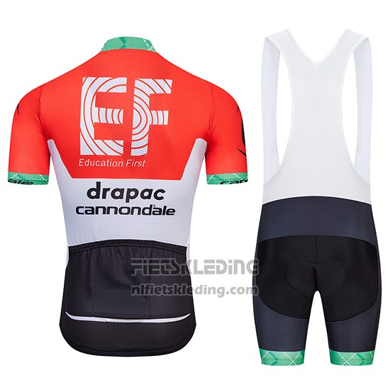 2018 Fietskleding Cannondale Drapac Wit en Rood Korte Mouwen en Koersbroek
